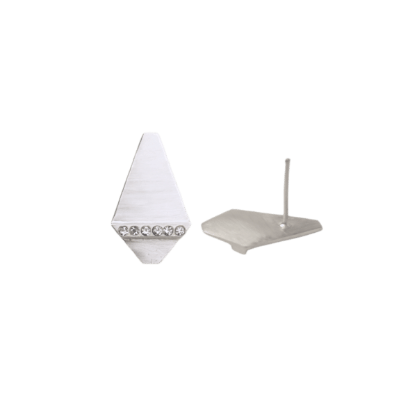 AGNES STUD SILVER EARRINGS - Image 3