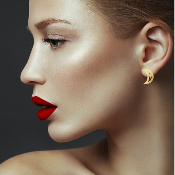 DORIS GOLD EARRINGS - Image 3