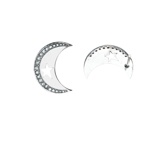 SYLVIA EARRINGS - SILVER - Image 3